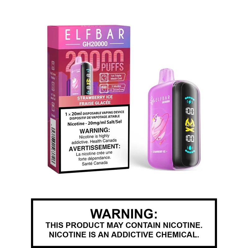 Strawberry Ice Elf Bar GH20000 Disposable Vape