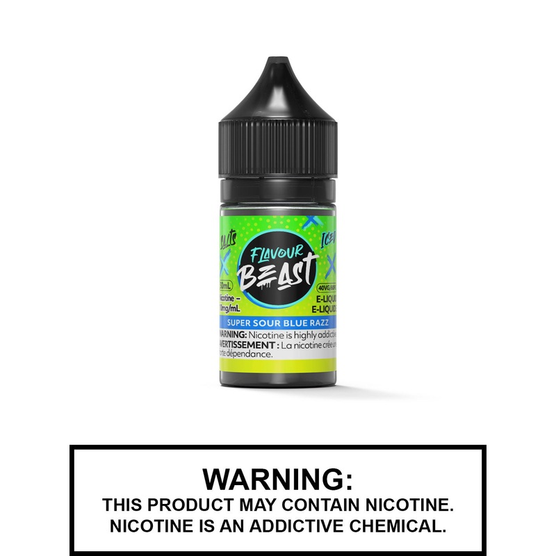 Super Sour Blue Razz Iced by Flavour Beast Salts