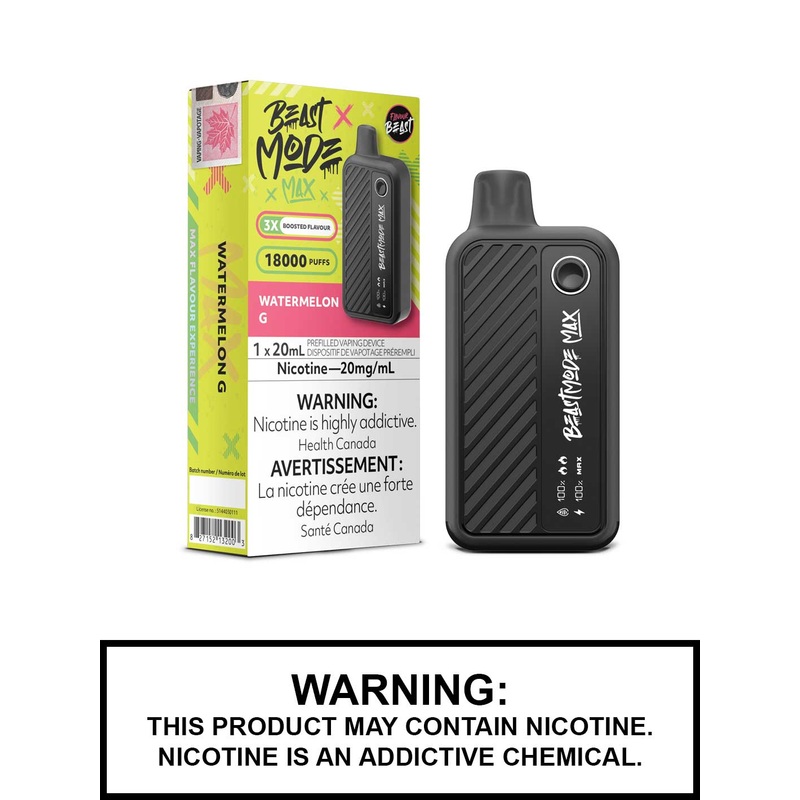Watermelon G Flavour Beast Beast Mode Max Disposable Vape