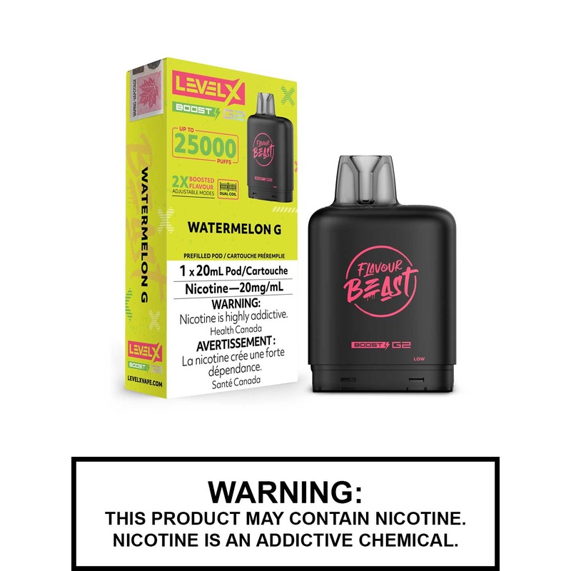 Watermelon G Flavour Beast Level X Boost G2 Pods