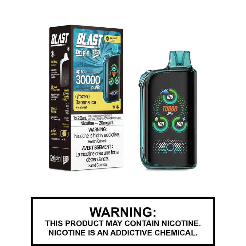 Banana Ice Dripn Blast 30K Disposable Vape