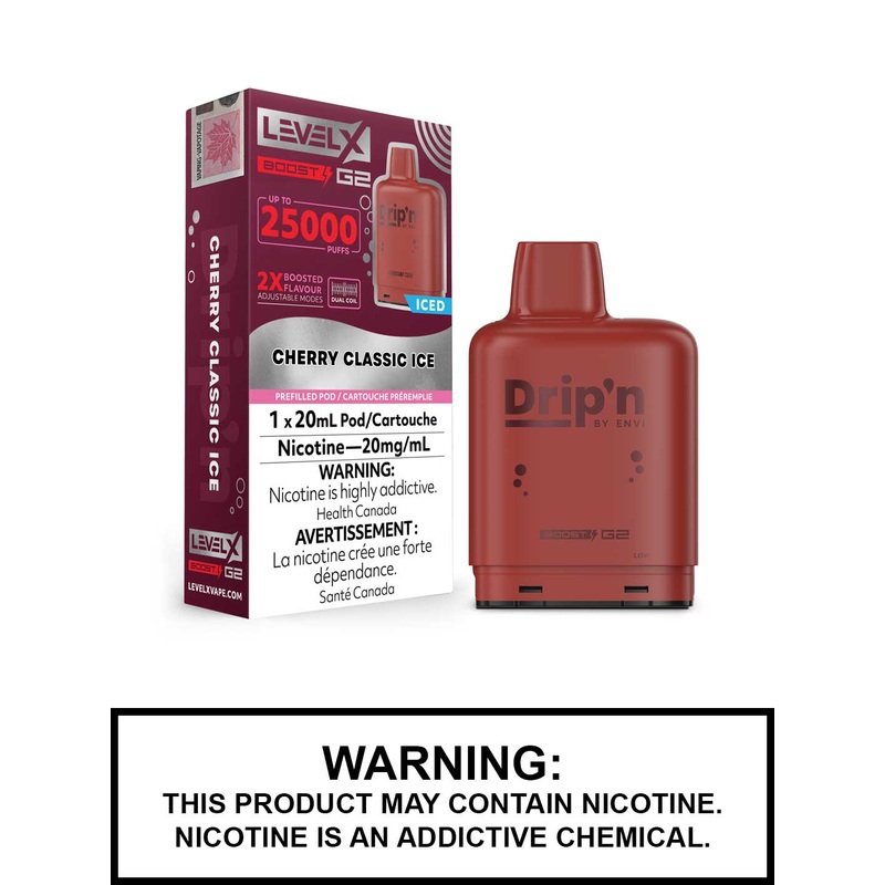 Cherry Classic Ice Drip’n Level X Boost G2 Pods