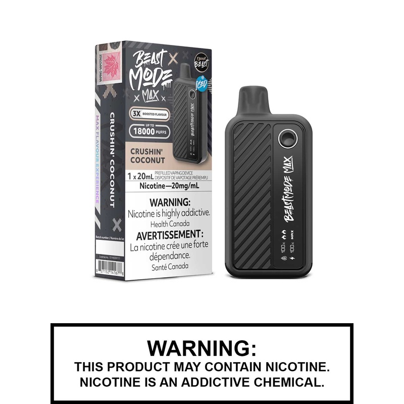 Crushin Coconut Iced Flavour Beast Beast Mode Max Disposable Vape