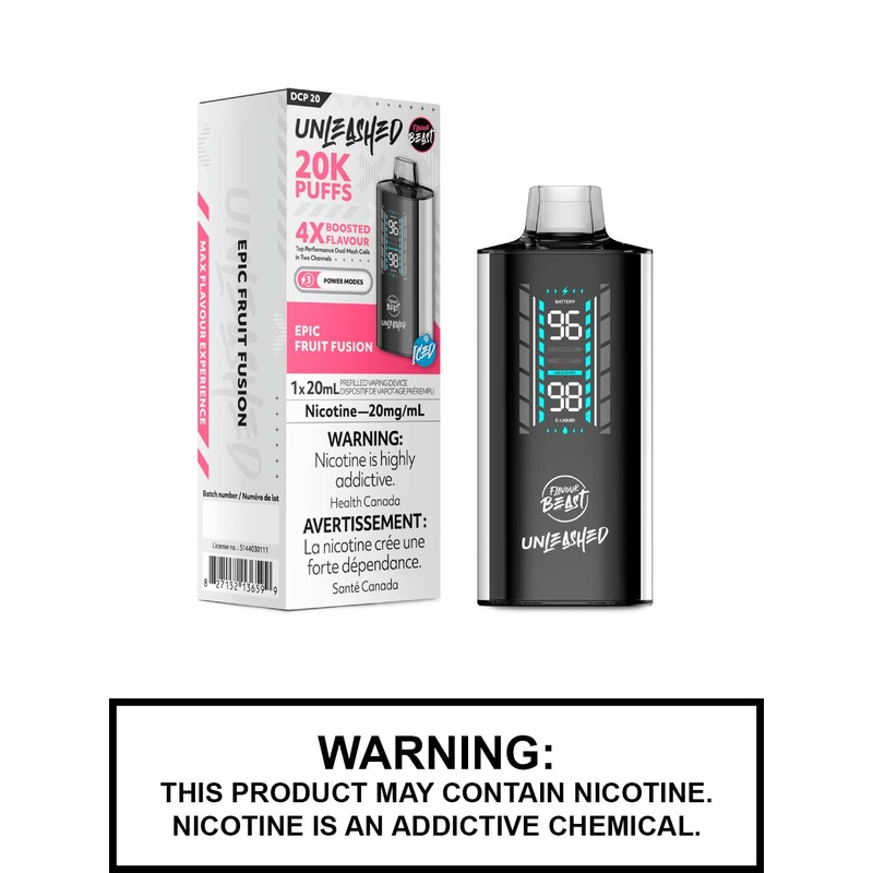 Epic Fruit Fusion Iced Flavour Beast Unleashed DCP 20 Disposable Vape