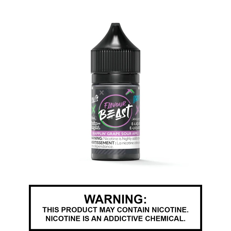 Grapplin Grape Sour Apple Iced by Flavour Beast Salts