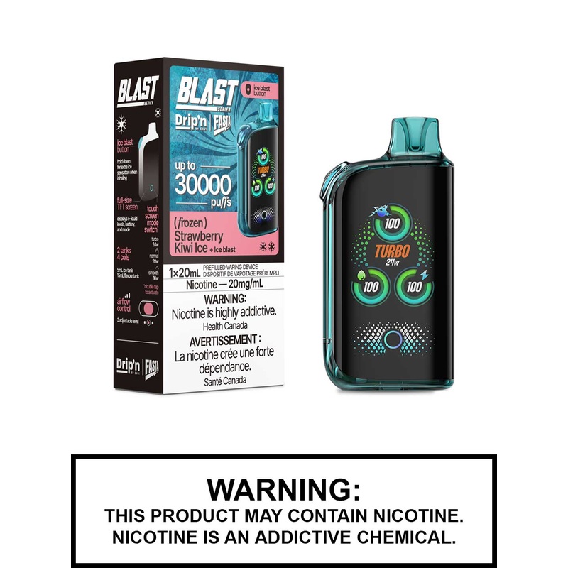 Strawberry Kiwi Ice Dripn Blast 30K Disposable Vape