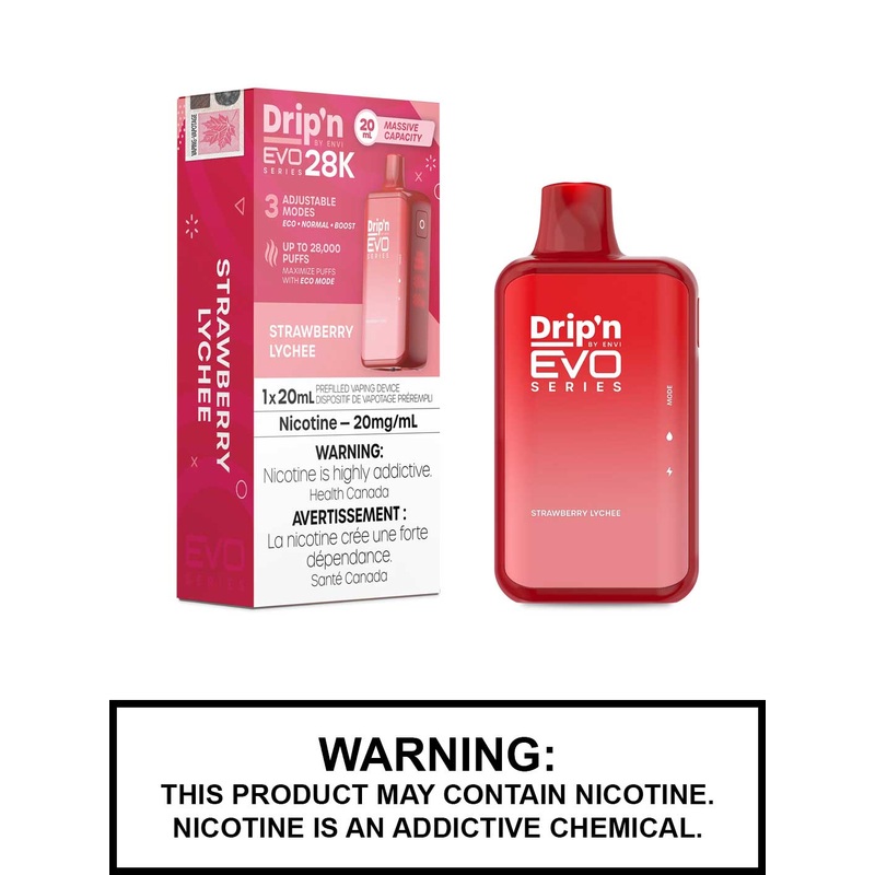 Strawberry Lychee Drip’n EVO 28K Disposable Vape