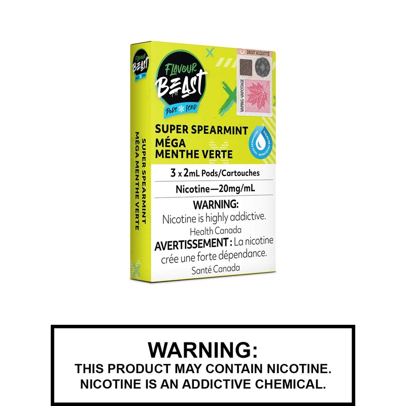 Super Spearmint Iced Flavour Beast Pods
