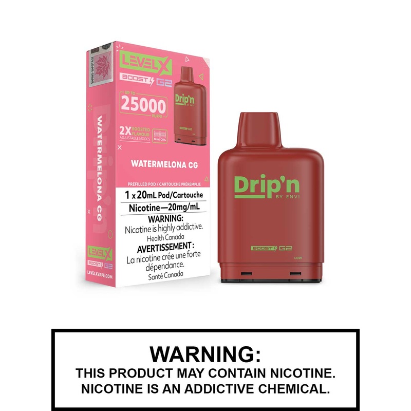 Watermelona CG Drip’n Level X Boost G2 Pods