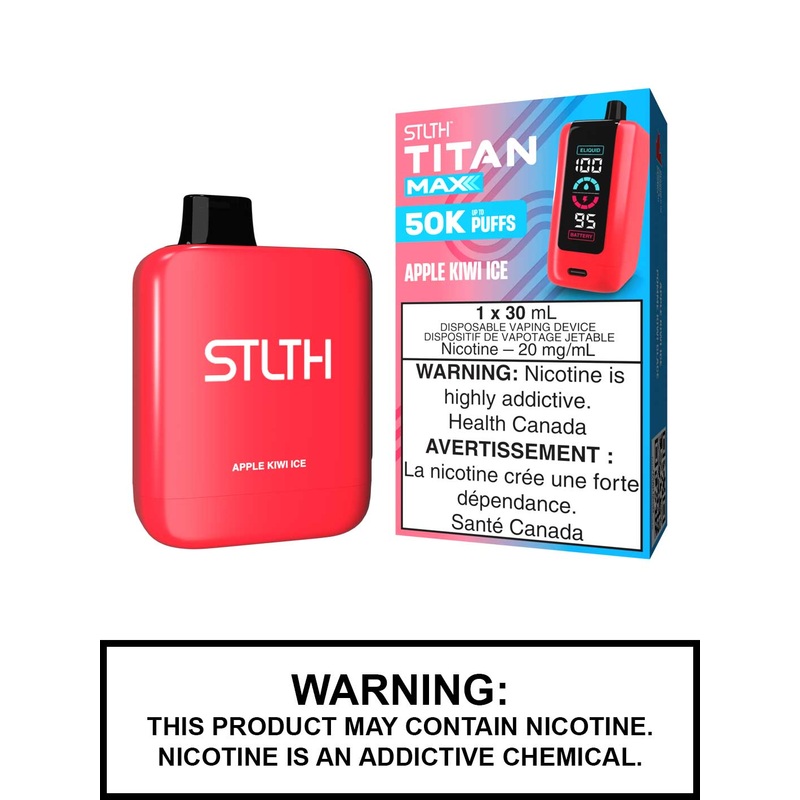 Apple Kiwi Ice STLTH Titan Max Disposable Vape