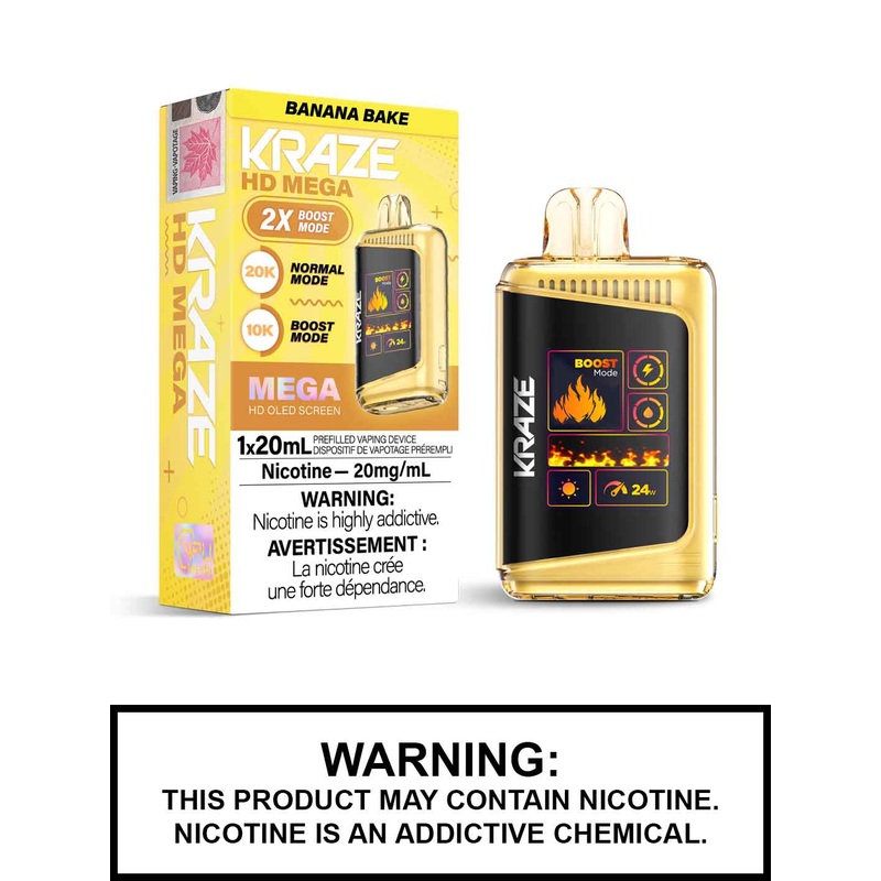 Banana Bake Kraze HD Mega Disposable Vape