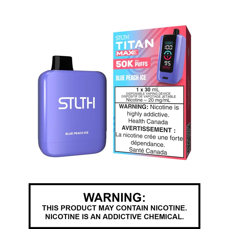 Blue Peach Ice STLTH Titan Max Disposable Vape