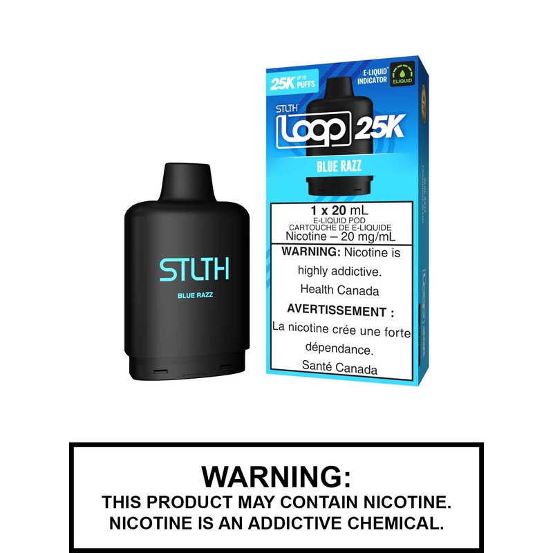Blue Razz STLTH Loop 25K Pods|20mg