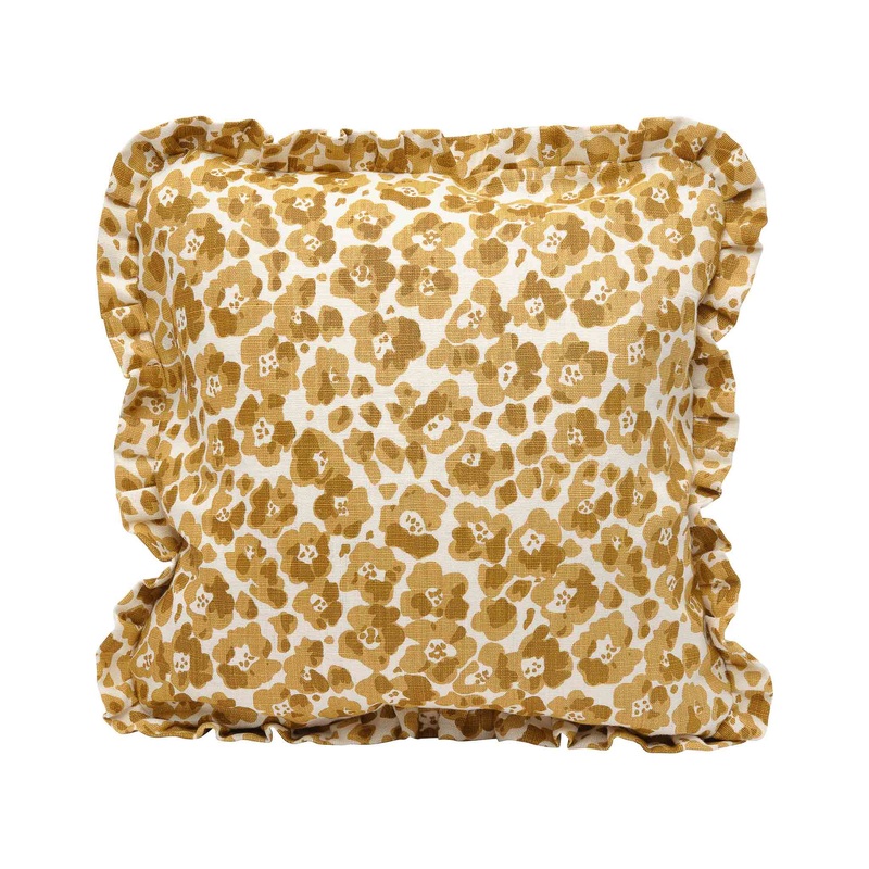 Florence Saffron Cushion Cover – Ruffles – 50x50cm