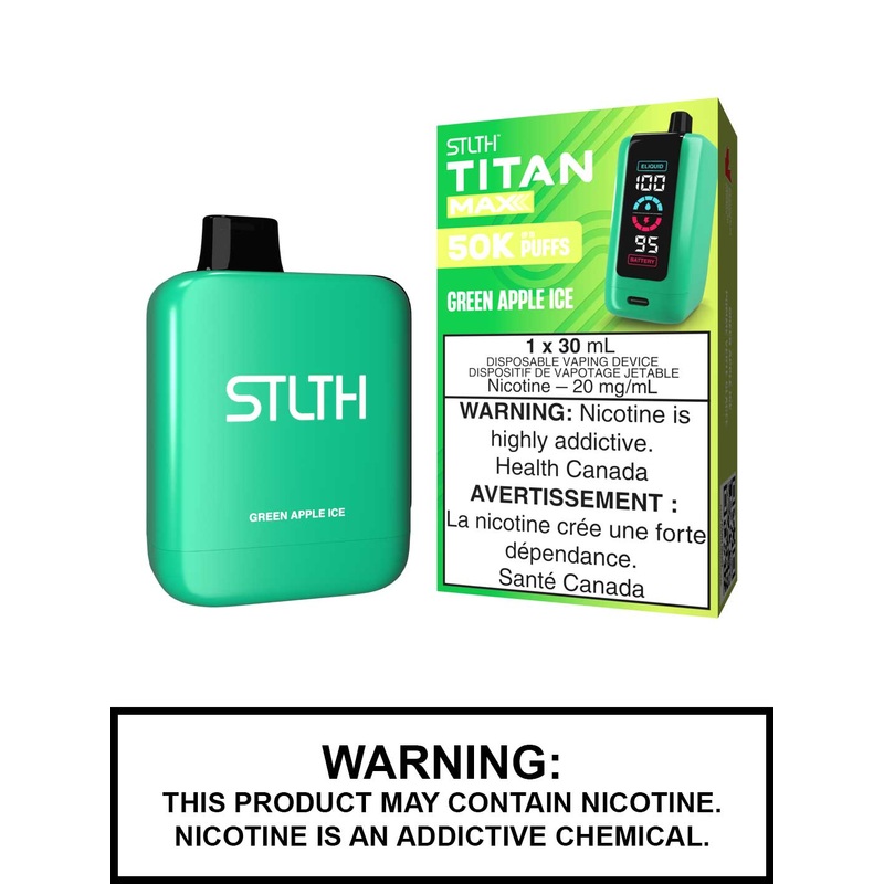 Green Apple Ice STLTH Titan Max Disposable Vape