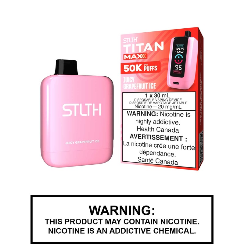 Juicy Grapefruit Ice STLTH Titan Max Disposable Vape