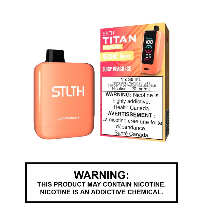 Juicy Peach Ice STLTH Titan Max Disposable Vape