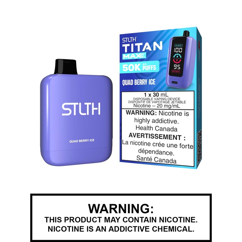 Quad Berry Ice STLTH Titan Max Disposable Vape