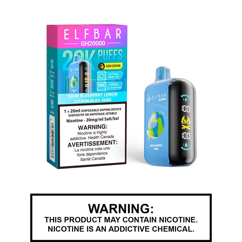 Sour Blueberry Lemon Elf Bar GH20000 Disposable Vape