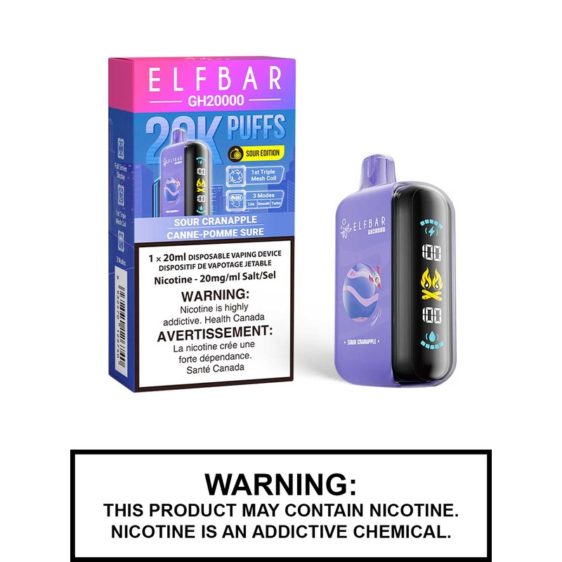 Sour Cranapple Elf Bar GH20000 Disposable Vape