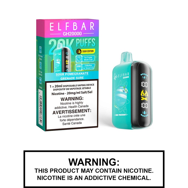 Sour Pomegranate Elf Bar GH20000 Disposable Vape