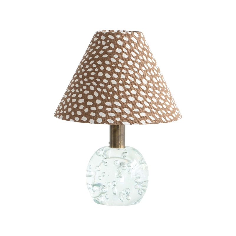 Spotty Tobacco Lampshade – Small