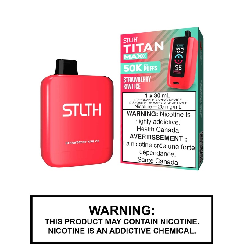 Strawberry Kiwi Ice STLTH Titan Max Disposable Vape