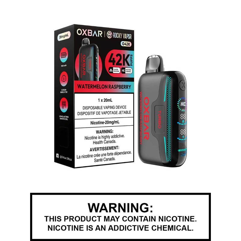 Watermelon Raspberry Oxbar G42K Disposable Vape