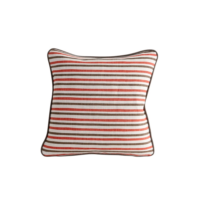 Anna-Lisa Rust Cushion Cover – Cacao Piping – 40x40cm