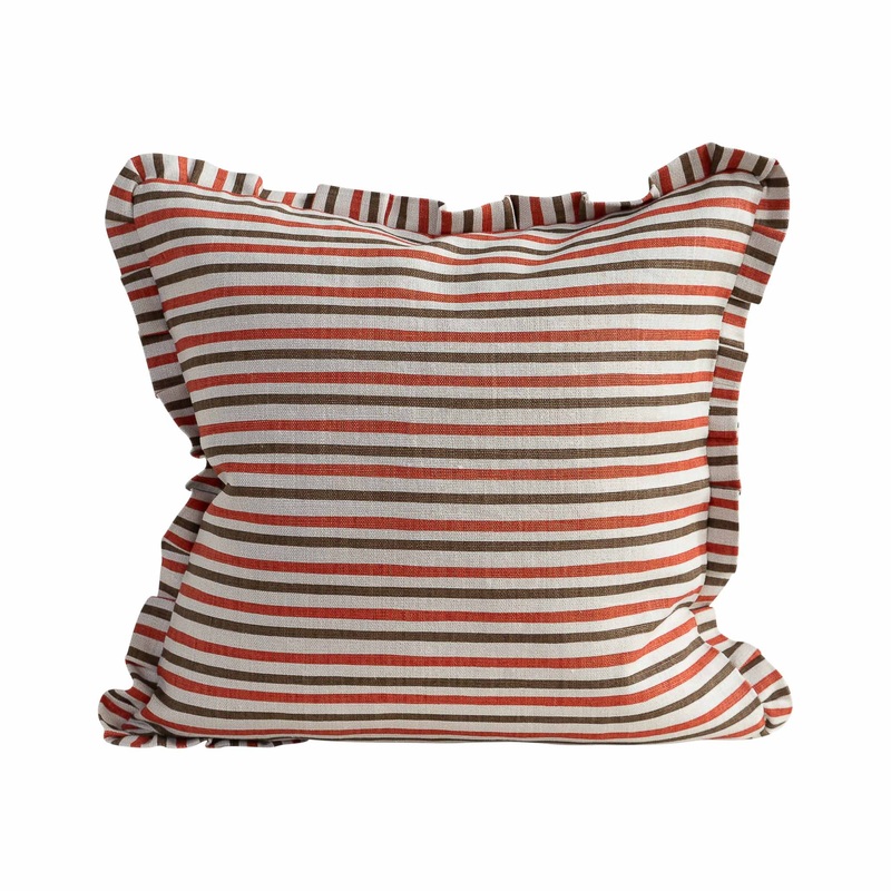 Anna-Lisa Rust Cushion Cover – Ruffles – 50x50cm