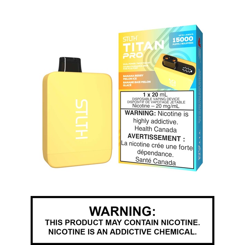 Banana Berry Melon Ice STLTH Titan Pro Disposable Vape
