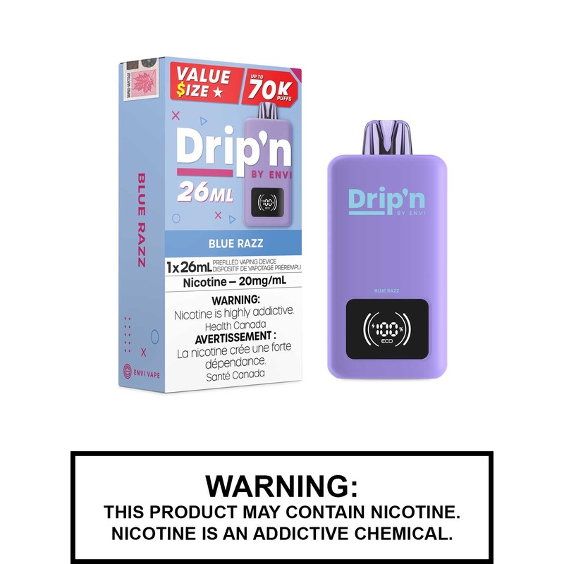 Blue Razz Drip’n 26mL Disposable Vape
