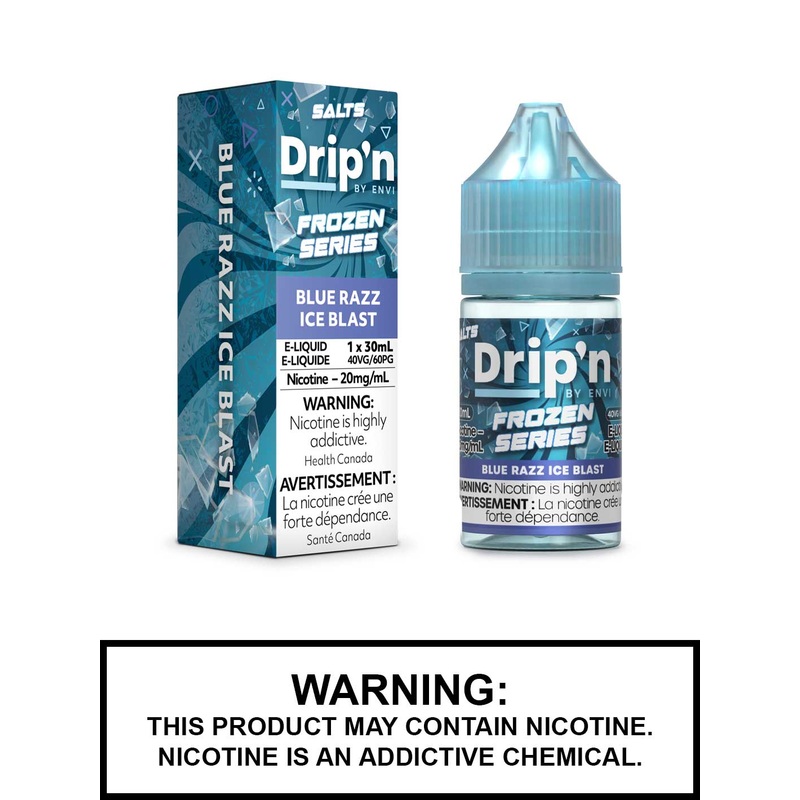 Blue Razz Ice Blast Dripn Salt Nic Vape Juice