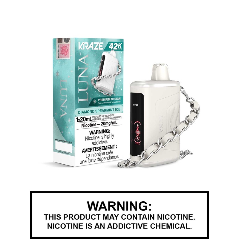 Diamond Spearmint Ice Kraze Luna Disposable Vape