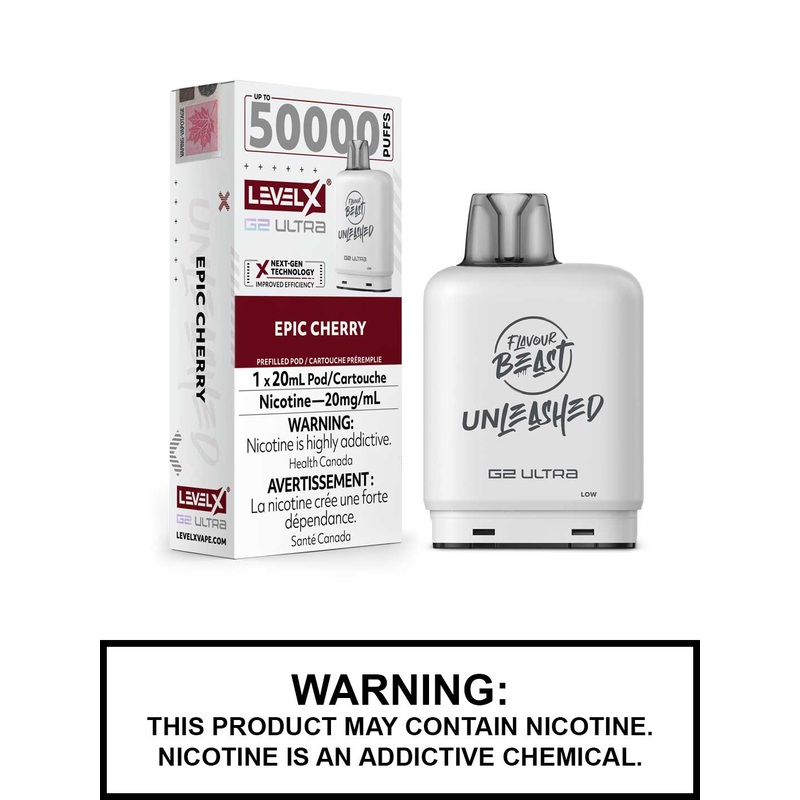 Epic Cherry Flavour Beast Unleashed Level X Ultra Pods