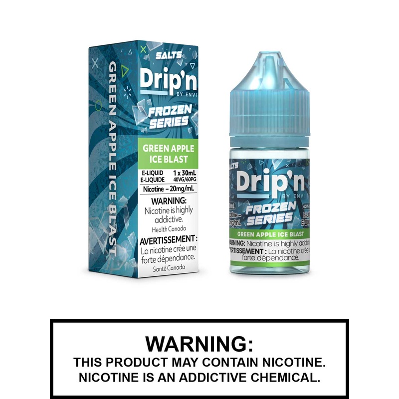 Green Apple Ice Blast Dripn Salt Nic Vape Juice