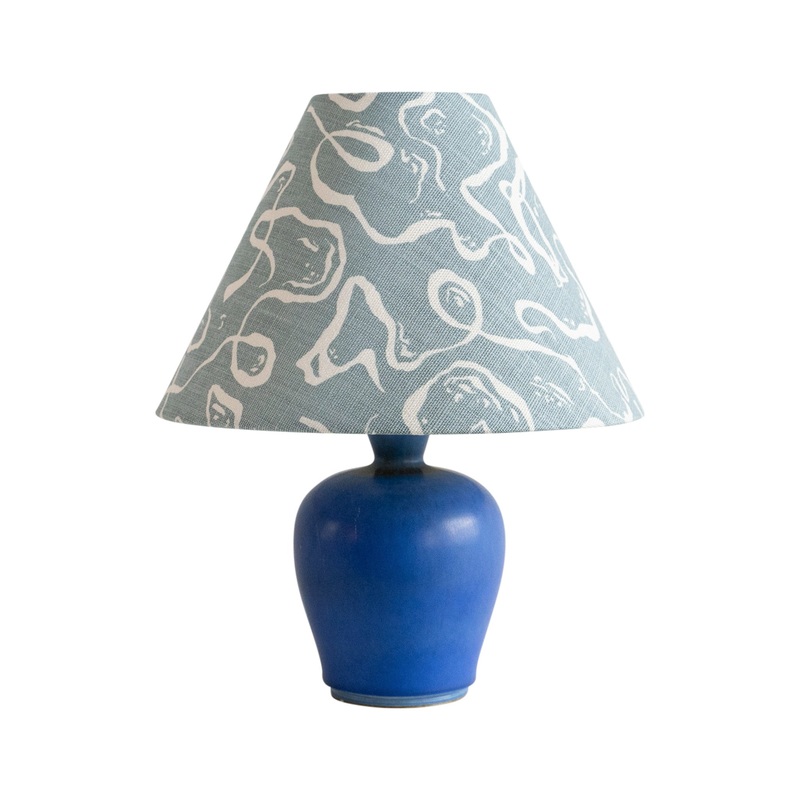 Karin’s Dress Dove Blue Lampshade – Small