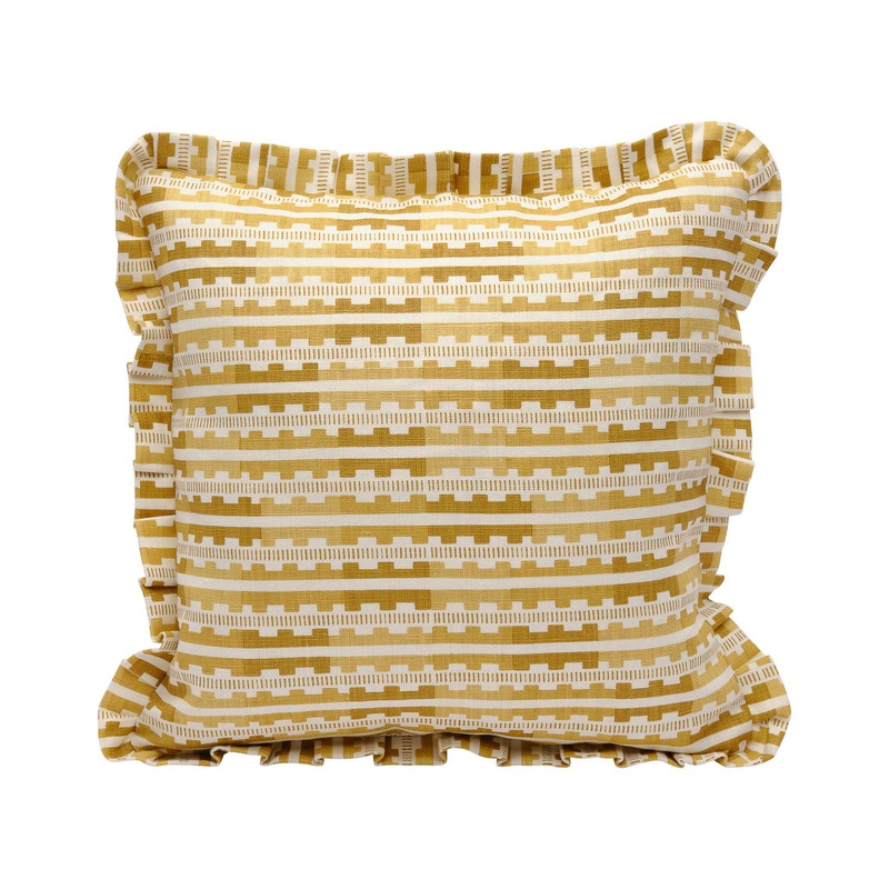 Marianne Saffron Cushion Cover – Ruffles – 50x50cm