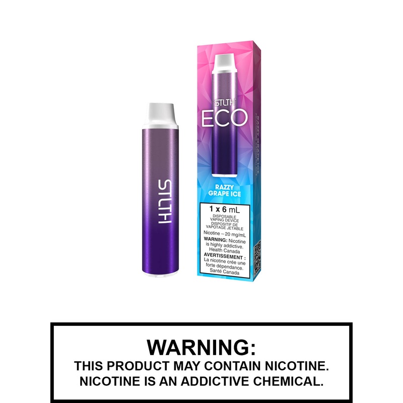 Razzy Grape Ice STLTH Eco Disposable Vape