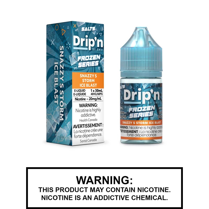 Snazzy S Storm Ice Blast Dripn Salt Nic Vape Juice