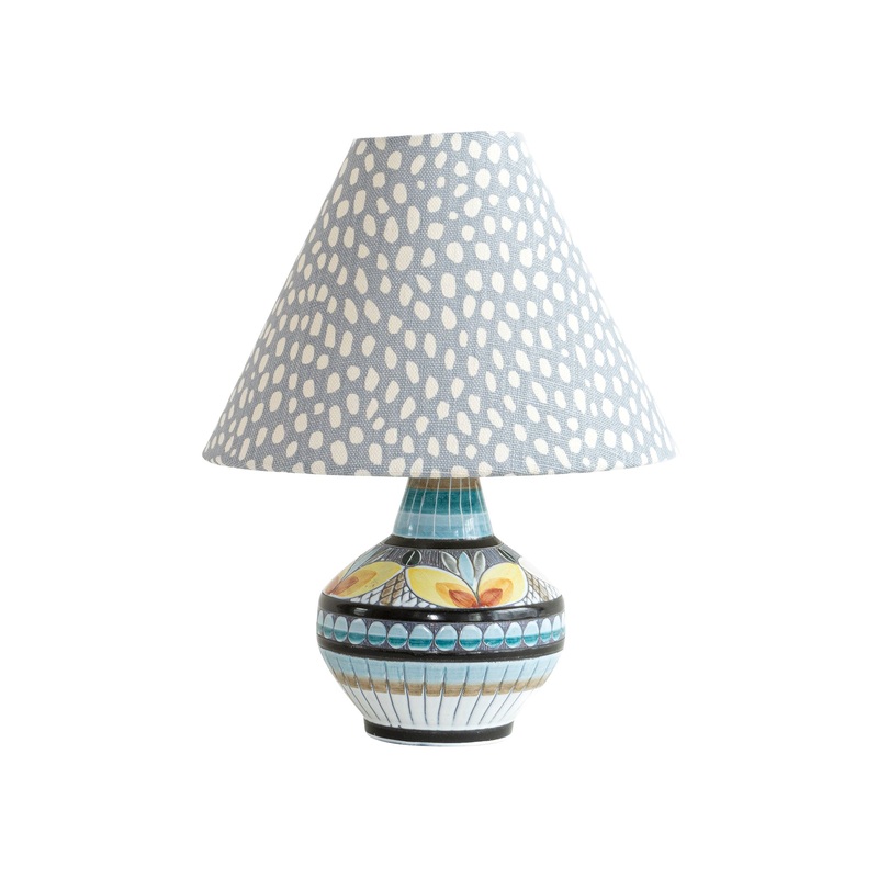 Spotty Dove Blue Lampshade – Small