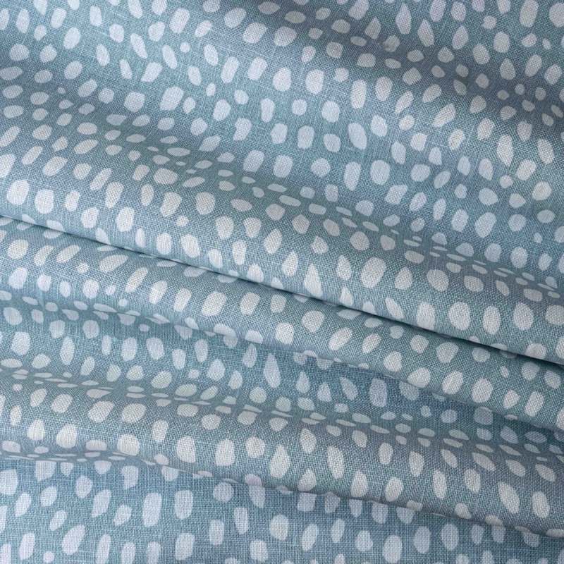 Spotty Fabric – Dove Blue – Lightweight