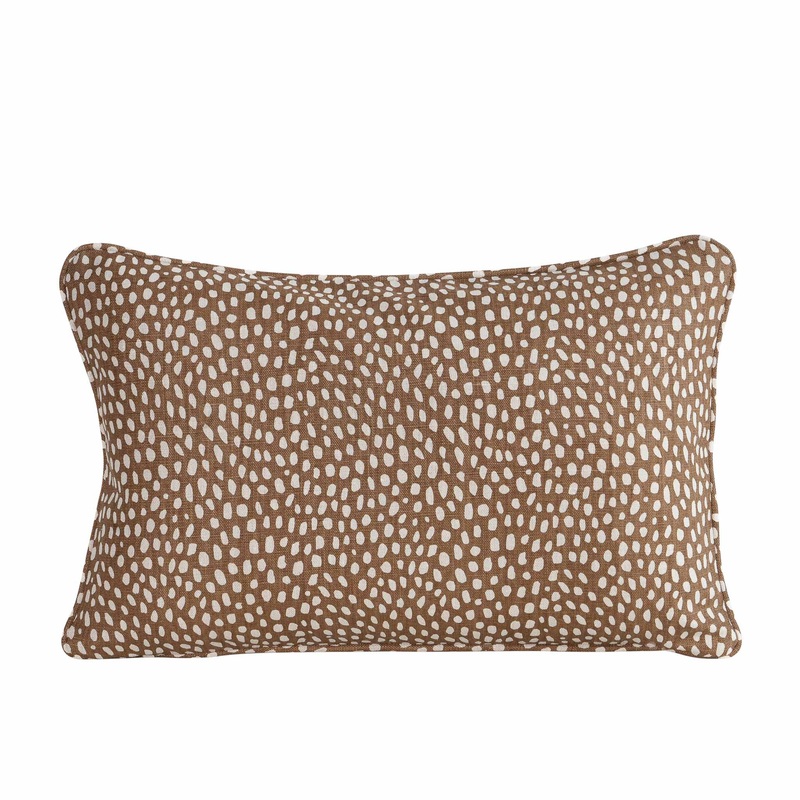 Spotty Tobacco Cushion Cover – 60x40cm