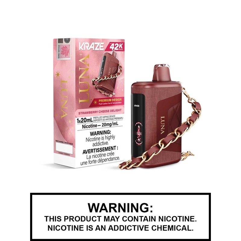 Strawberry Cheese Delight Kraze Luna Disposable Vape