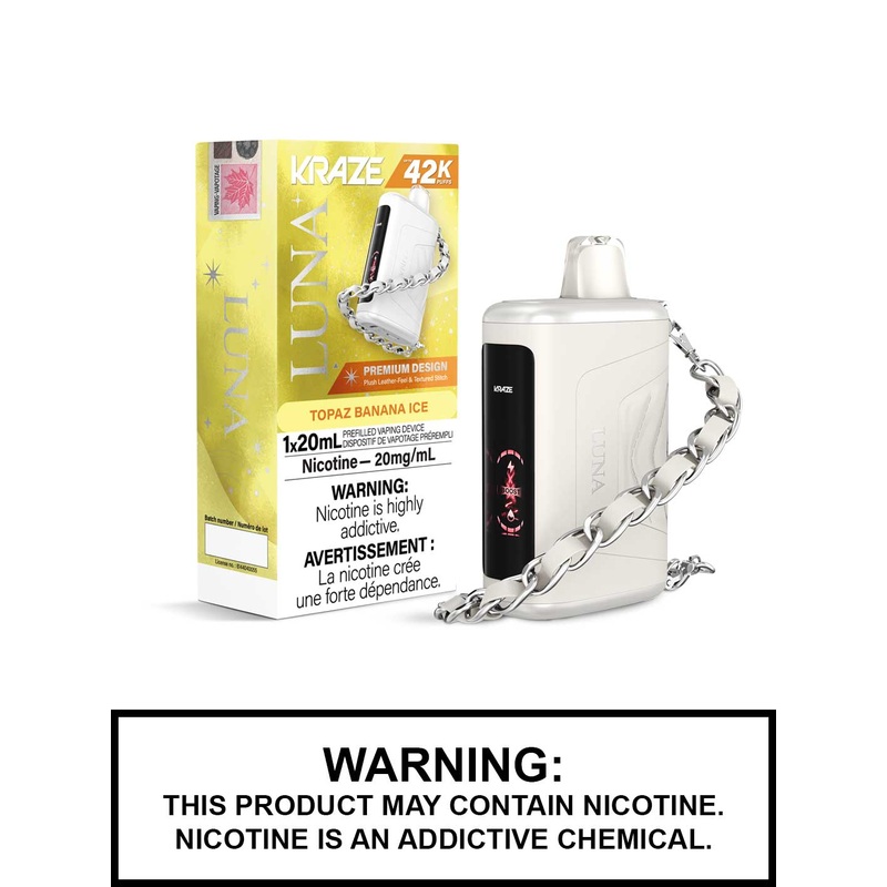 Topaz Banana Ice Kraze Luna Disposable Vape