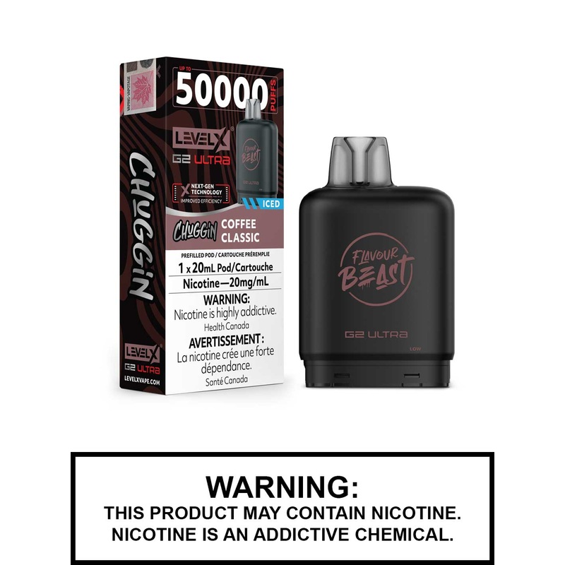 Coffee Classic Iced Chuggin Flavour Beast Level X Ultra Pods