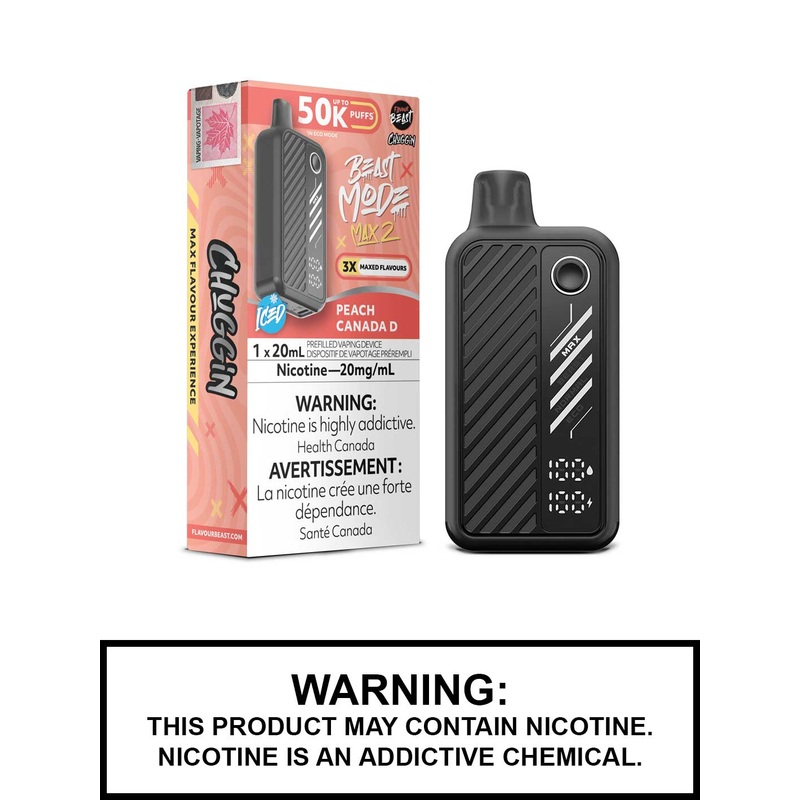 Peach Canada D Iced Flavour Beast Beast Mode Max 2 Disposable Vape