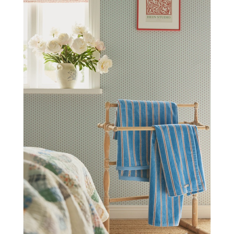 Pelle Vvare x Cathy Nordstrm Bath Towel – Stig Stripe Danish Blue