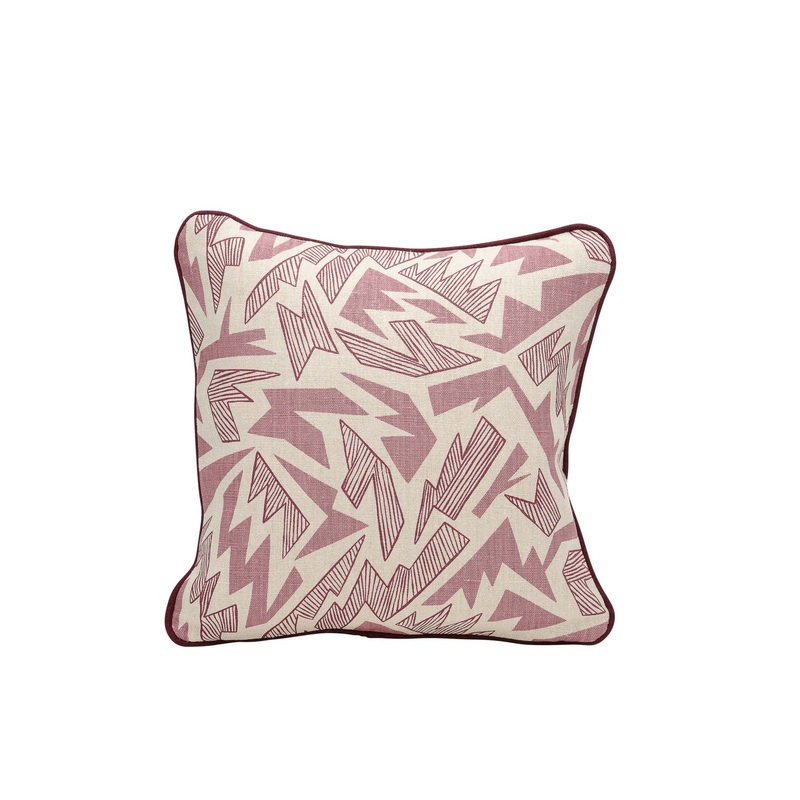 The Met Plum Cushion Cover – Plum Piping – 40x40cm