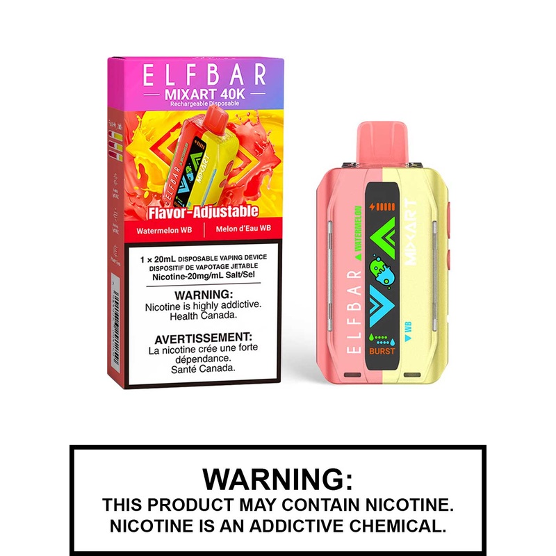 Watermelon WB Elf Bar Mixart 40K Disposable Vape